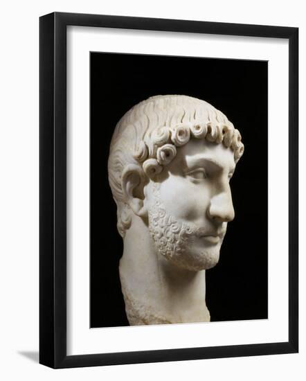 Hadrian, 76-138 AD Roman Emperor, marble, 117-38 AD-null-Framed Photographic Print