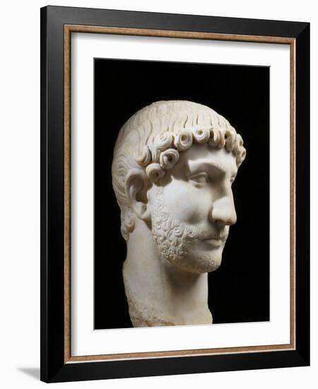 Hadrian, 76-138 AD Roman Emperor, marble, 117-38 AD-null-Framed Photographic Print