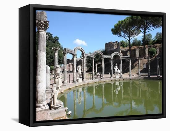 Hadrian's Villa, Canopus Canal, UNESCO World Heritage Site, Tivoli, Rome, Lazio, Italy, Europe-Vincenzo Lombardo-Framed Premier Image Canvas