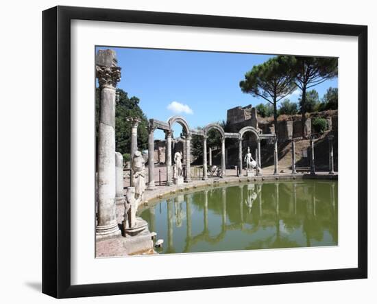 Hadrian's Villa, Canopus Canal, UNESCO World Heritage Site, Tivoli, Rome, Lazio, Italy, Europe-Vincenzo Lombardo-Framed Photographic Print