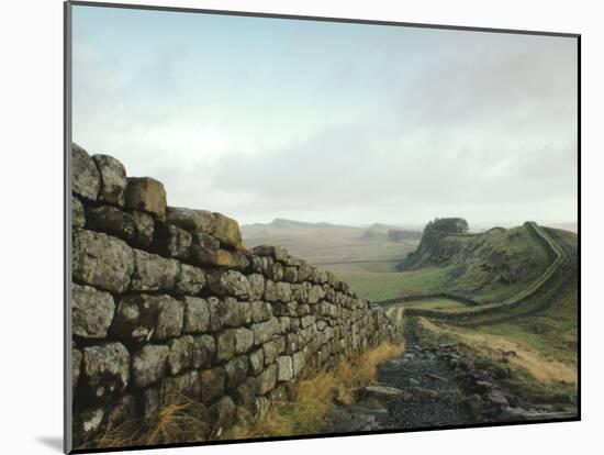 Hadrian's Wall, Towards Crag Lough, Northumberland England, UK-Adam Woolfitt-Mounted Photographic Print