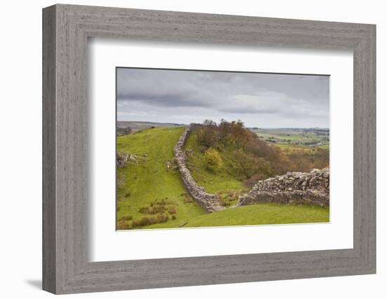 Hadrian's Wall, UNESCO World Heritage Site, Northumberland, England, United Kingdom, Europe-Julian Elliott-Framed Photographic Print