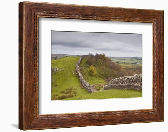 Hadrian's Wall, UNESCO World Heritage Site, Northumberland, England, United Kingdom, Europe-Julian Elliott-Framed Photographic Print
