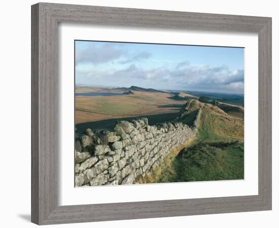 Hadrian's Wall, Unesco World Heritage Site, Northumbria, England, U.K.-Adam Woolfitt-Framed Photographic Print