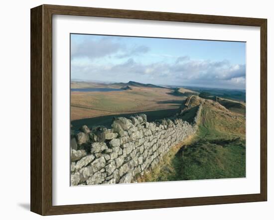 Hadrian's Wall, Unesco World Heritage Site, Northumbria, England, U.K.-Adam Woolfitt-Framed Photographic Print