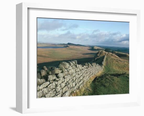 Hadrian's Wall, Unesco World Heritage Site, Northumbria, England, U.K.-Adam Woolfitt-Framed Photographic Print