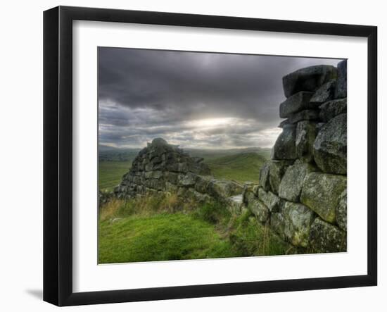 Hadrians Wall, Northumberland, UK-Alan Copson-Framed Photographic Print