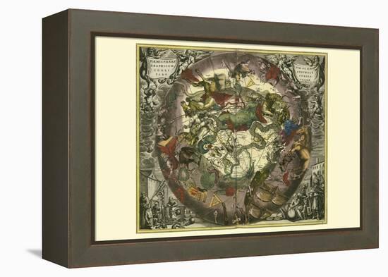 Haemisphaerium Sceno Graphicum Australe-Andreas Cellarius-Framed Stretched Canvas