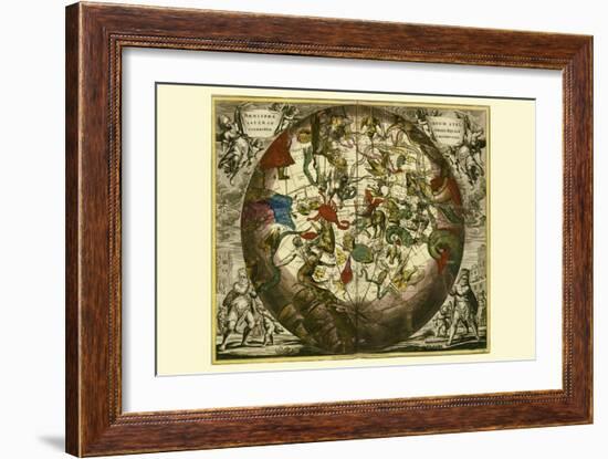 Haemisphaerium Stellatum Australe Aequali-Andreas Cellarius-Framed Art Print