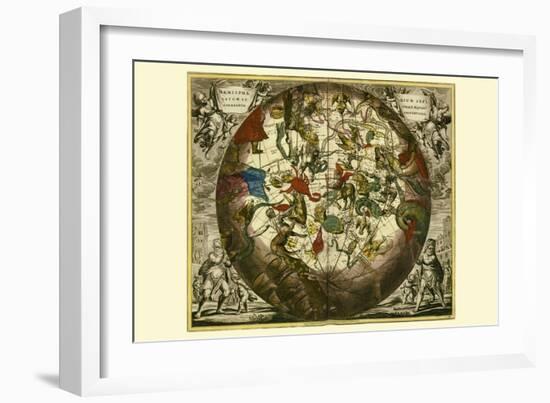 Haemisphaerium Stellatum Australe Aequali-Andreas Cellarius-Framed Art Print