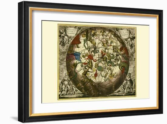 Haemisphaerium Stellatum Australe Aequali-Andreas Cellarius-Framed Art Print