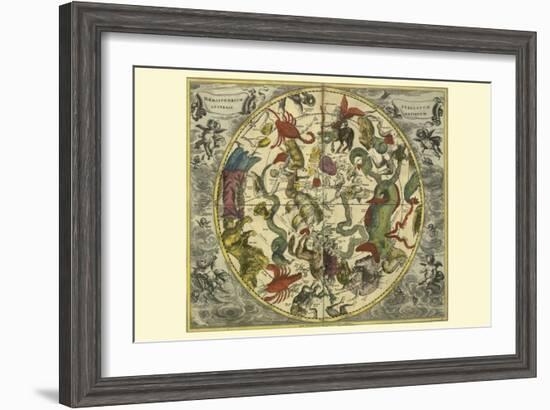 Haemisphaerium Stellatum Australe Antiquum-Andreas Cellarius-Framed Art Print