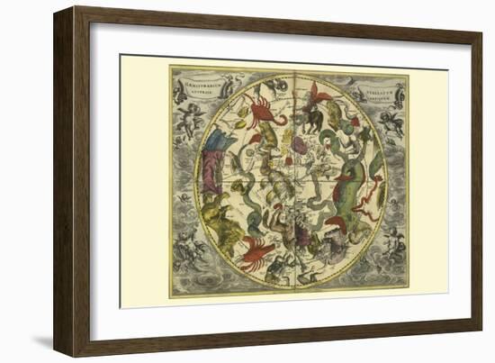 Haemisphaerium Stellatum Australe Antiquum-Andreas Cellarius-Framed Art Print