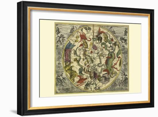 Haemisphaerium Stellatum Australe Antiquum-Andreas Cellarius-Framed Art Print