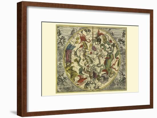 Haemisphaerium Stellatum Australe Antiquum-Andreas Cellarius-Framed Art Print
