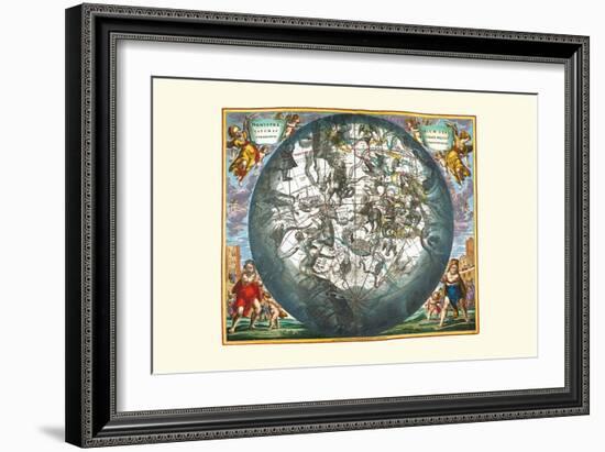 Haemisphaerium Stellatum-Andreas Cellarius-Framed Art Print