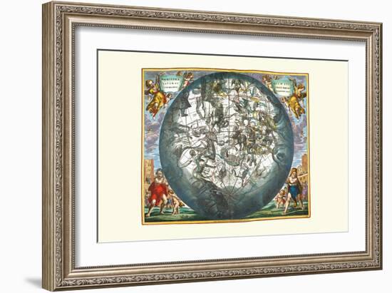 Haemisphaerium Stellatum-Andreas Cellarius-Framed Art Print