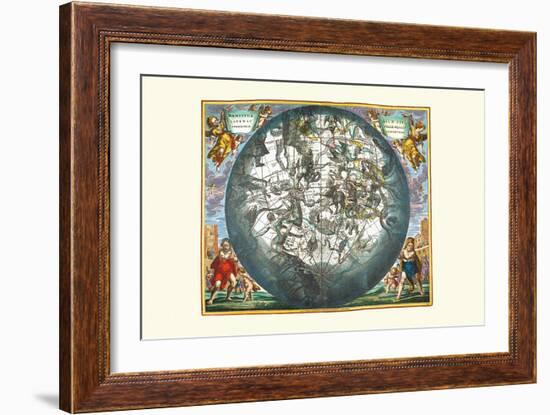 Haemisphaerium Stellatum-Andreas Cellarius-Framed Art Print