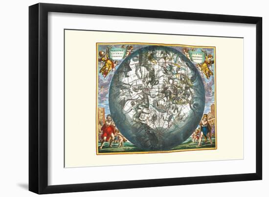 Haemisphaerium Stellatum-Andreas Cellarius-Framed Art Print