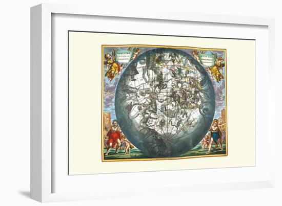 Haemisphaerium Stellatum-Andreas Cellarius-Framed Art Print