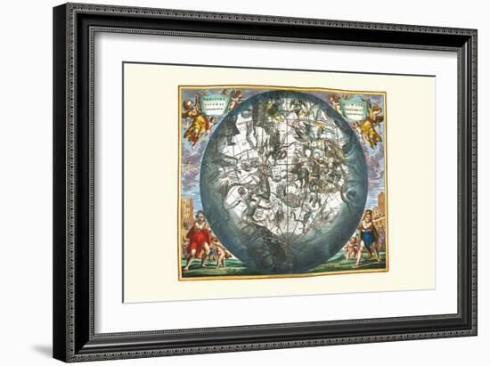 Haemisphaerium Stellatum-Andreas Cellarius-Framed Art Print