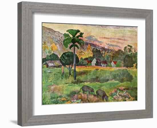 Haere Mai, 1891-Paul Gauguin-Framed Giclee Print