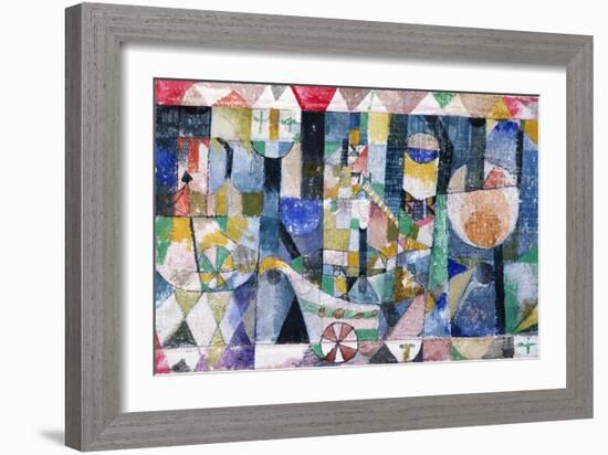 Hafenbild (Raddampfer), 1918 /142-Paul Klee-Framed Giclee Print