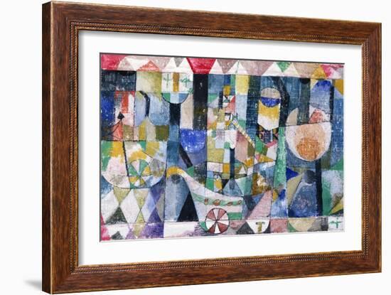 Hafenbild (Raddampfer), 1918 /142-Paul Klee-Framed Giclee Print