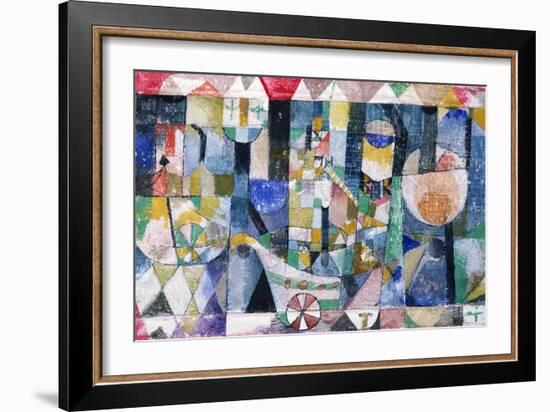 Hafenbild (Raddampfer), 1918 /142-Paul Klee-Framed Giclee Print