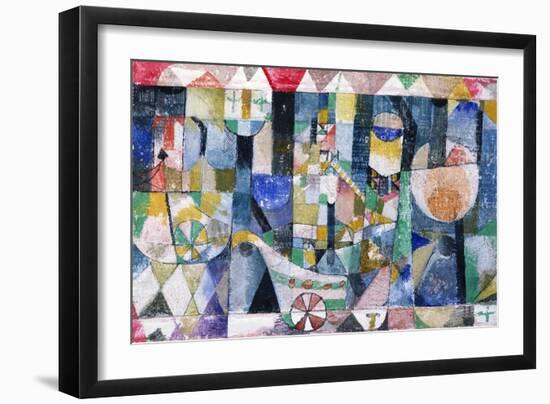 Hafenbild (Raddampfer), 1918 /142-Paul Klee-Framed Giclee Print