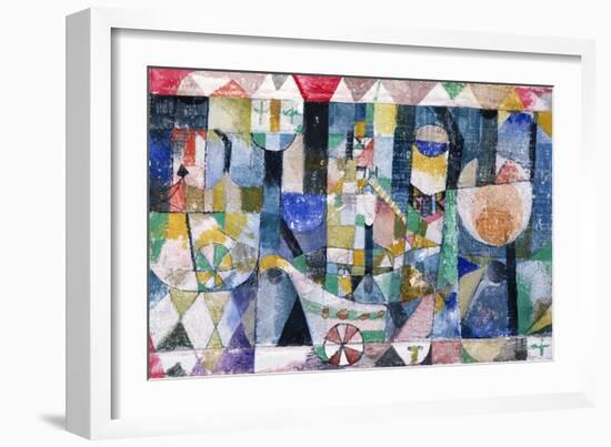 Hafenbild (Raddampfer), 1918 /142-Paul Klee-Framed Giclee Print