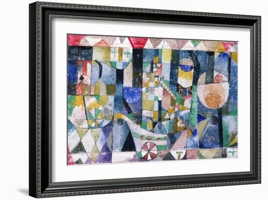 Hafenbild (Raddampfer), 1918 /142-Paul Klee-Framed Giclee Print