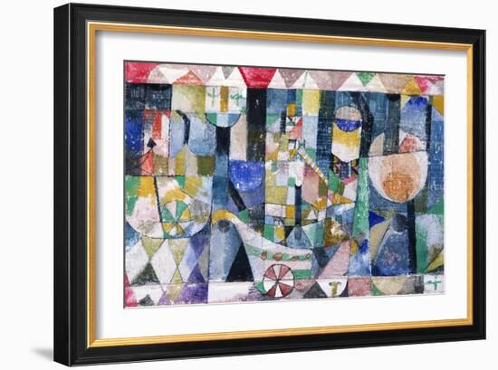 Hafenbild (Raddampfer), 1918 /142-Paul Klee-Framed Giclee Print