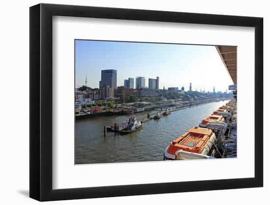 HafenCity, Hamburg, Germany, Europe-Hans-Peter Merten-Framed Photographic Print