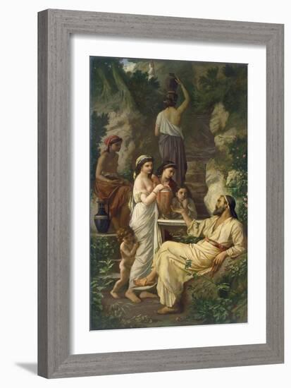 Hafez by a Fountain, 1866-Anselm Feuerbach-Framed Giclee Print