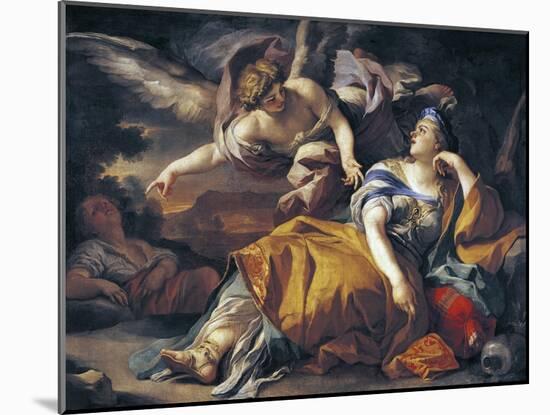 Hagar and the Angel-Francesco Solimena-Mounted Giclee Print