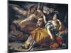 Hagar and the Angel-Francesco Solimena-Mounted Giclee Print