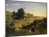 Hagar in the Wilderness, 1835-Jean-Baptiste-Camille Corot-Mounted Giclee Print