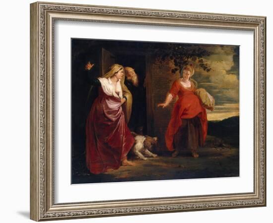 Hagar Leaves the House of Abraham, C1615-Peter Paul Rubens-Framed Giclee Print