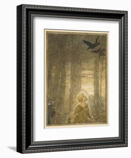 Hagen and Siegfried-Arthur Rackham-Framed Photographic Print