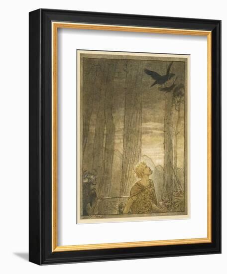 Hagen and Siegfried-Arthur Rackham-Framed Photographic Print