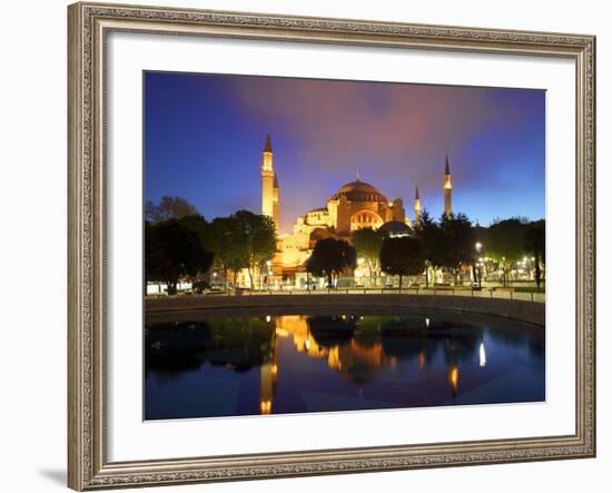 Haghia Sophia at Sunrise, (Aya Sofya Mosque), the Church of Holy Wisdom, Istanbul, Turkey-Neil Farrin-Framed Photographic Print