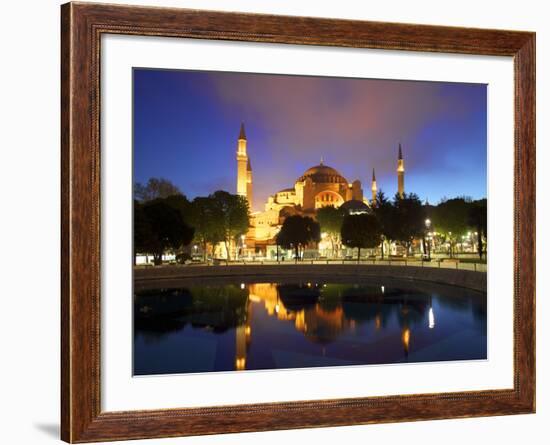 Haghia Sophia at Sunrise, (Aya Sofya Mosque), the Church of Holy Wisdom, Istanbul, Turkey-Neil Farrin-Framed Photographic Print