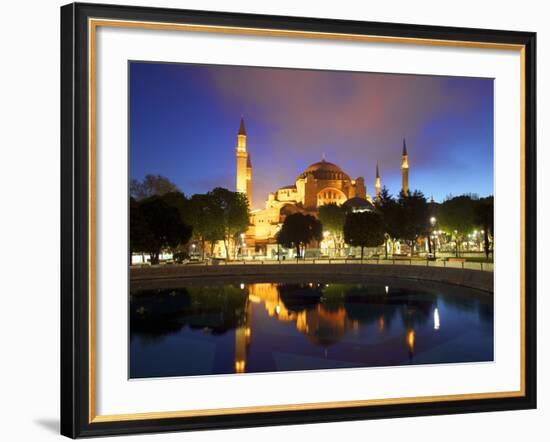 Haghia Sophia at Sunrise, (Aya Sofya Mosque), the Church of Holy Wisdom, Istanbul, Turkey-Neil Farrin-Framed Photographic Print