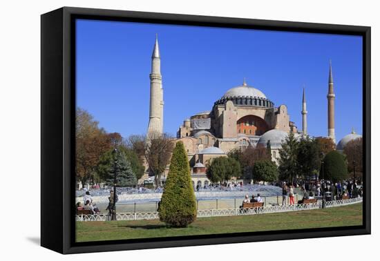 Haghia Sophia, UNESCO World Heritage Site, Sultanahmet District, Istanbul, Turkey, Europe-Richard-Framed Premier Image Canvas