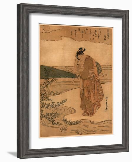 Hagi No Tamagawa-Suzuki Harunobu-Framed Giclee Print