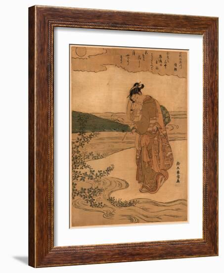 Hagi No Tamagawa-Suzuki Harunobu-Framed Giclee Print