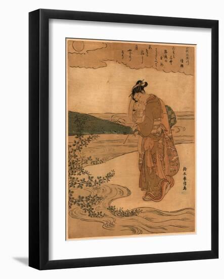 Hagi No Tamagawa-Suzuki Harunobu-Framed Giclee Print