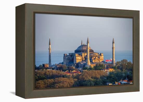 Hagia Sophia Church/Mosque/Museum, Istanbul, Turkey-Ali Kabas-Framed Premier Image Canvas