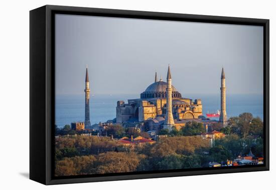 Hagia Sophia Church/Mosque/Museum, Istanbul, Turkey-Ali Kabas-Framed Premier Image Canvas